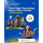 Cukup DP 2 Juta, Sudah Bisa Beli Rumah di Rayyan Hills Kendari