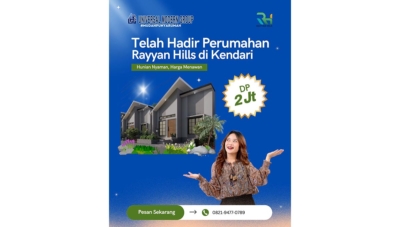 Cukup DP 2 Juta, Sudah Bisa Beli Rumah di Rayyan Hills Kendari